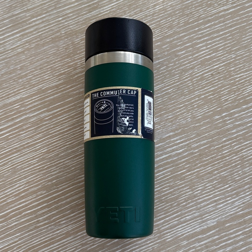 YETI Rambler 16 oz Black Forest Green Travel Cup BPA Free Bottle Hotshot Cap - Picture 11 of 15